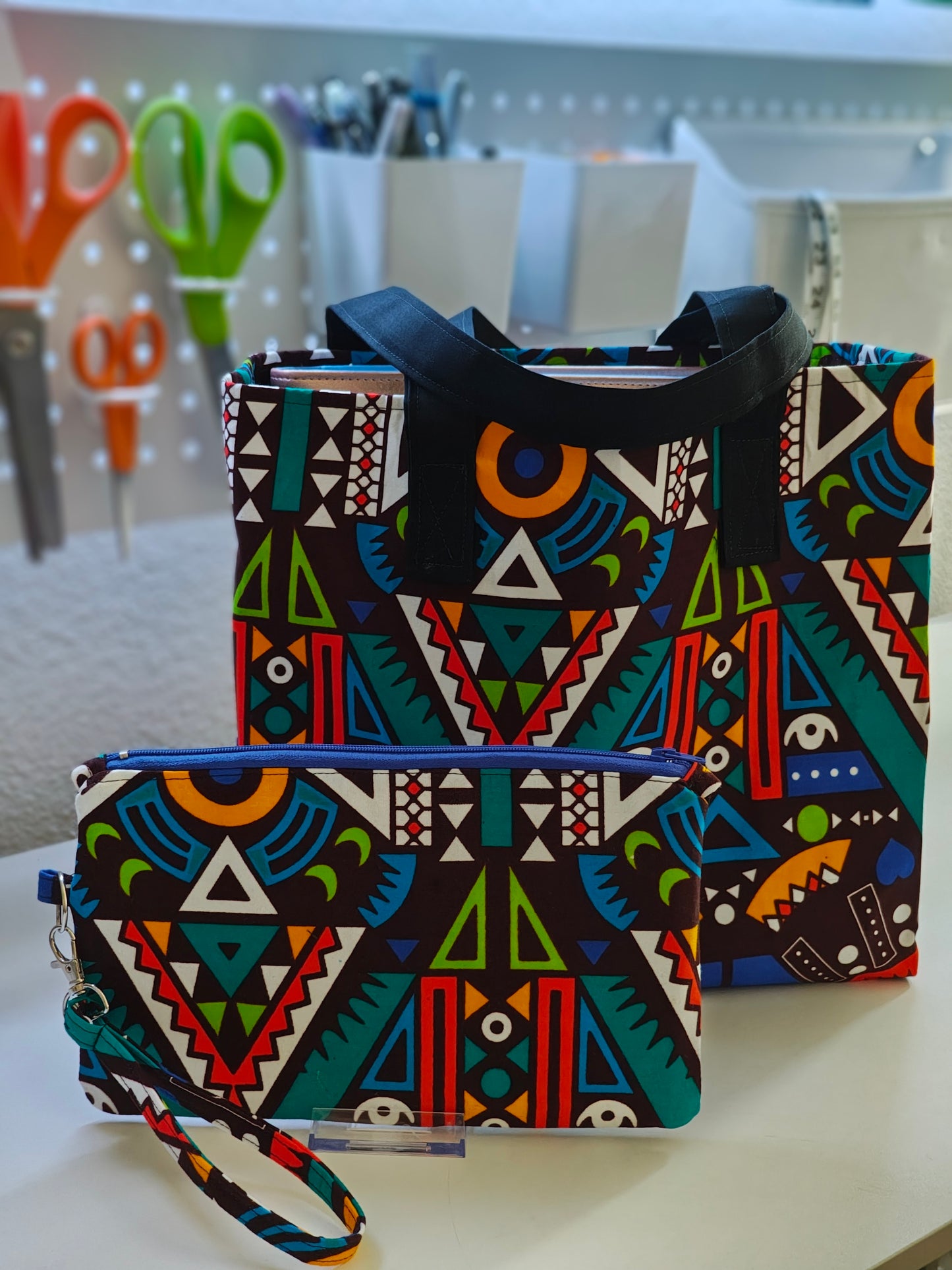 Tote Bag and Clutch Set