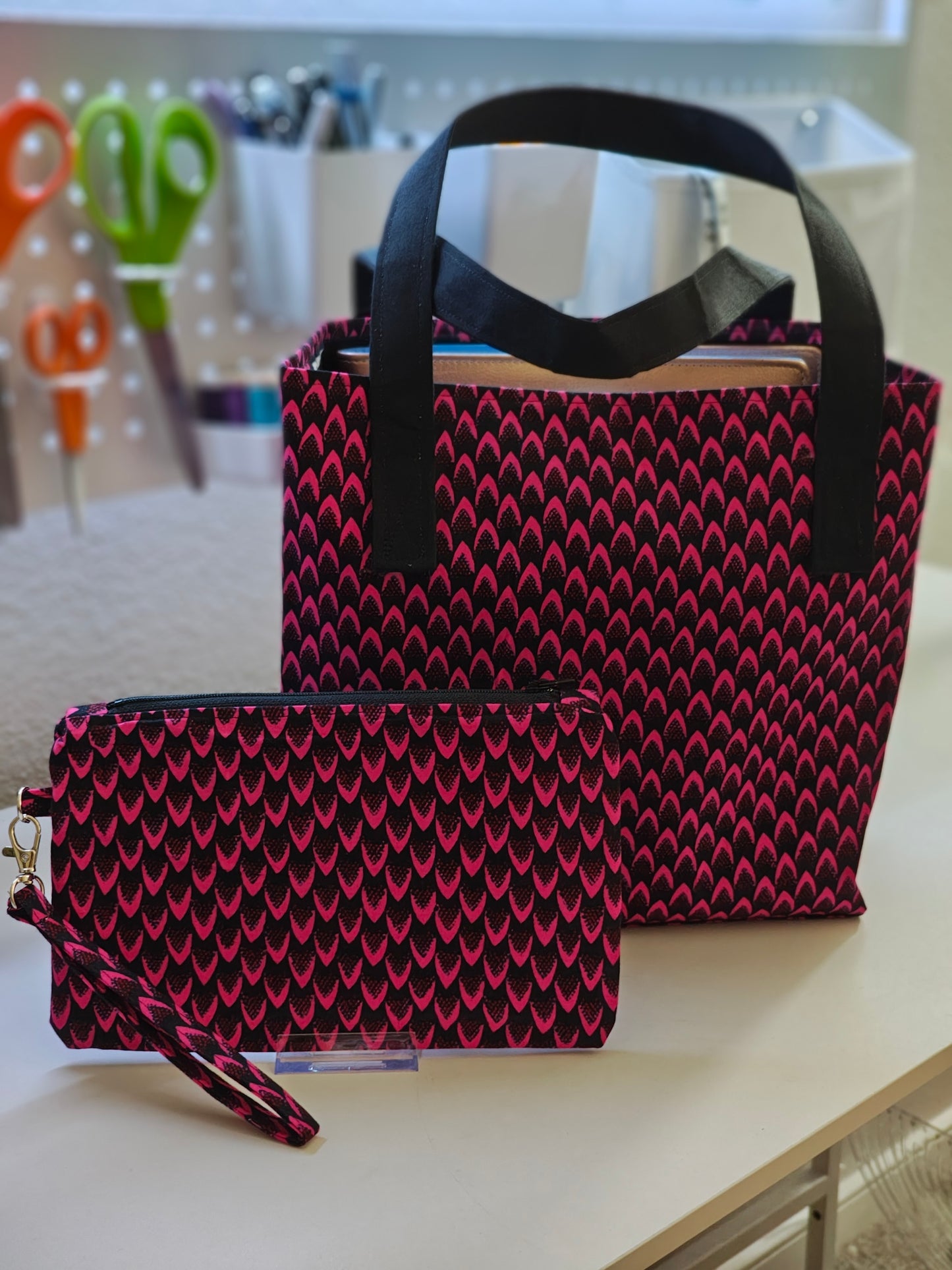 Tote Bag and Clutch Set