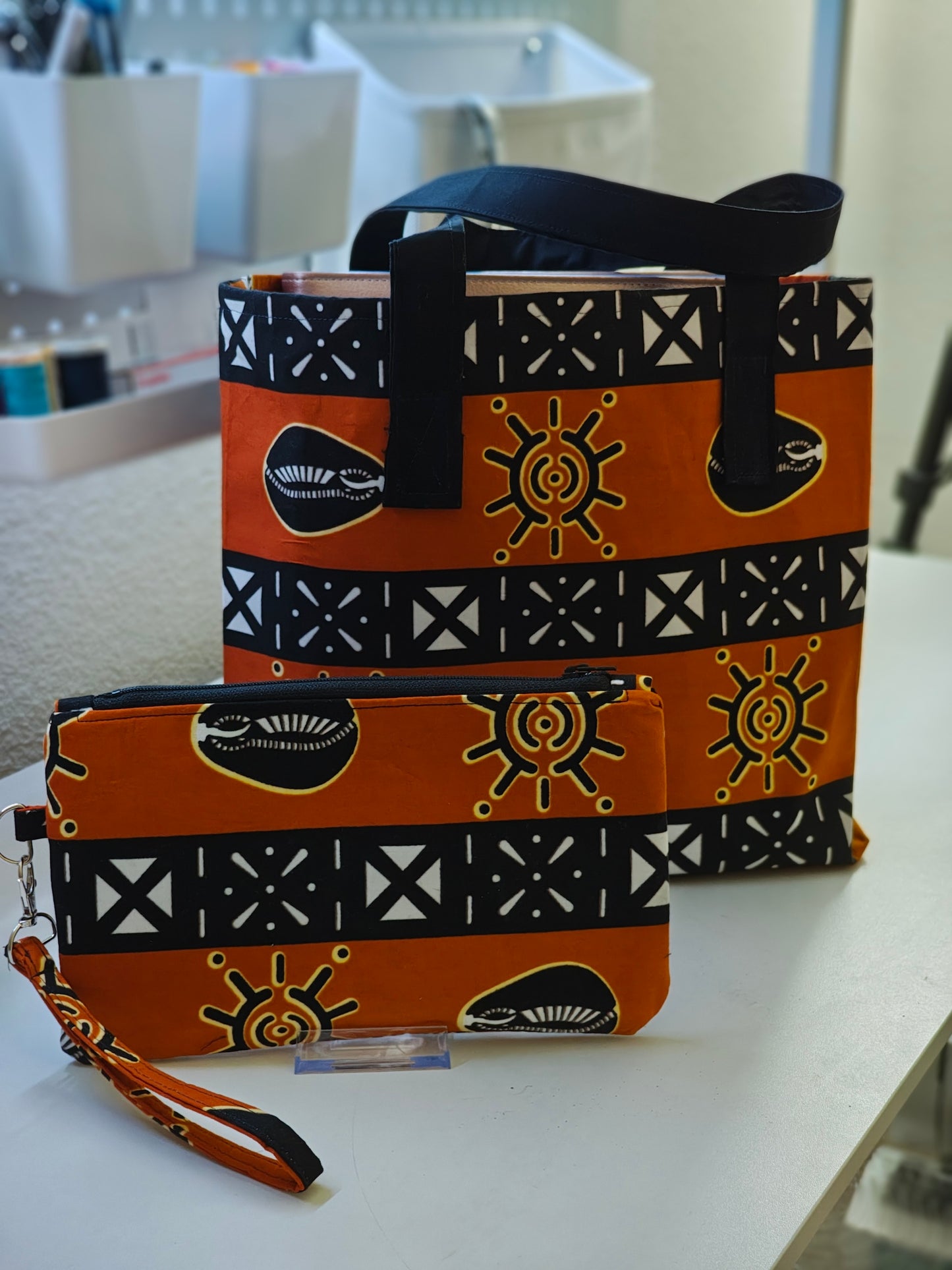Tote Bag and Clutch Set