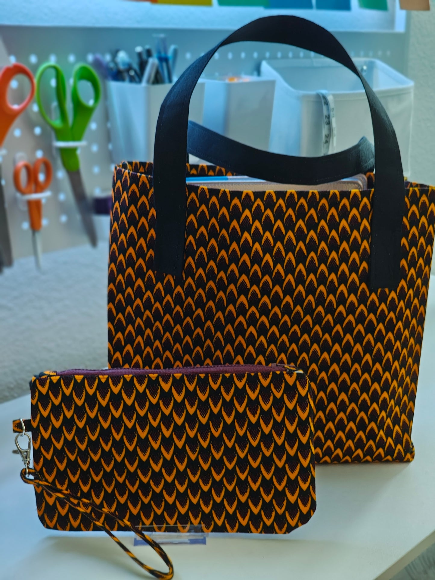 Tote Bag and Clutch Set